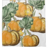 Rideaux De Douche Automne Aquarelle d'automne Citrouilles Vintages (Devant)