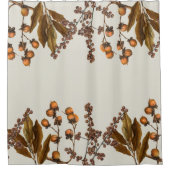Rideaux De Douche Automne Automne Aquarelle Feuilles de feuillage (Devant)