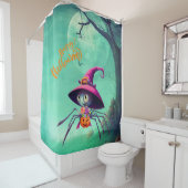 Rideaux De Douche Automne/automne/araignée/sorcière/halloween (En situation)