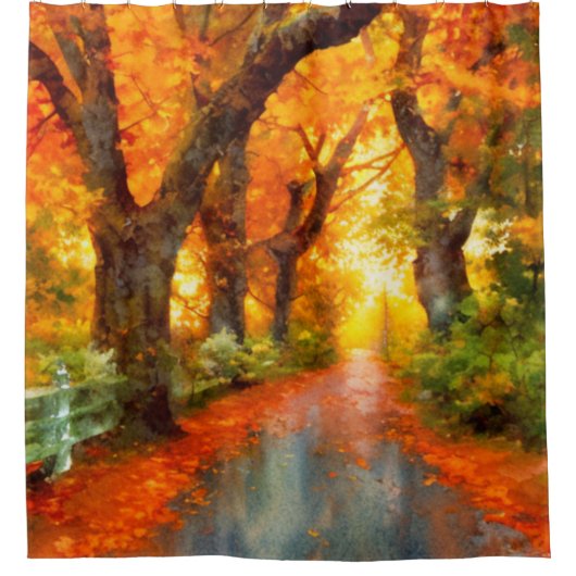 Rideaux De Douche Automne/Automne/Automne/Feuille/Nature (Devant)