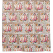 Rideaux De Douche Automne Citrouille Floral (Devant)