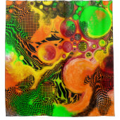 Rideaux De Douche Automne Couleurs Abstrait Pour Peinture Salle de b (Devant)