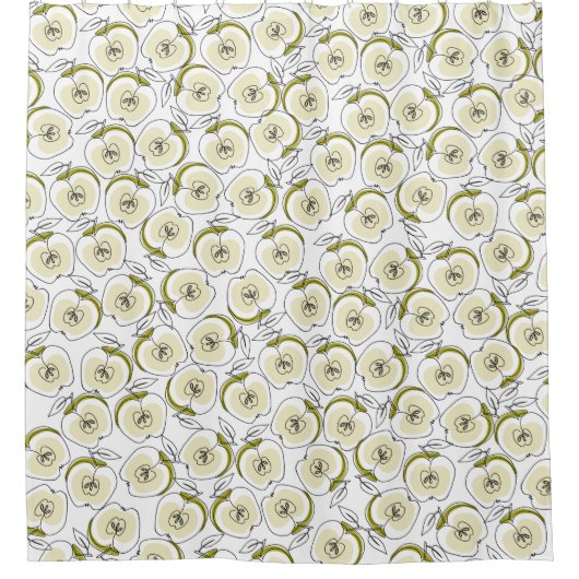 Rideaux de douche avec pomme. (Devant)