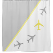 Rideaux De Douche Avion pilote d'avion Funky Plane Vol aérien (Devant)