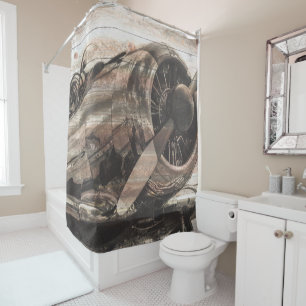 Rideaux De Douche Avion Vintage