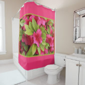 Rideaux De Douche Azalée fuchsia humide (En situation)