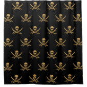 Rideaux De Douche Aztec Gold Crâne et cutlass Pirate Calico Jack (Devant)