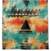 Rideaux De Douche aztec motif moderne quniquet élégant (Devant)