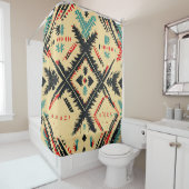 Rideaux De Douche aztec motif moderne quniquet élégant (En situation)