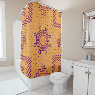 Rideaux De Douche Aztec Sun