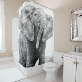 Rideaux De Douche Baby African Elephant (En situation)