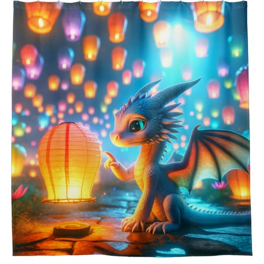 Rideaux De Douche Baby Dragon (Devant)