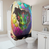 Rideaux De Douche Baby Dragon (En situation)