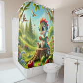Rideaux De Douche Baby Dragon (En situation)