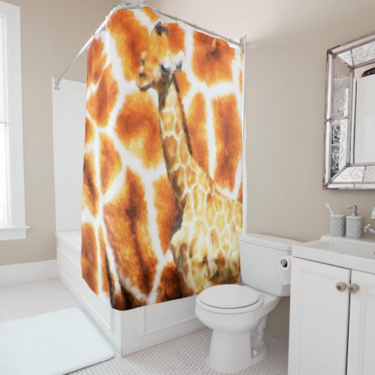 Rideaux De Douche Baby Giraffe (En situation)
