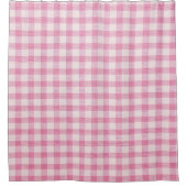 Rideaux De Douche Baby Pink Gingham Pattern (Devant)
