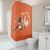 Rideaux De Douche Badge Rena Rouge (En situation)