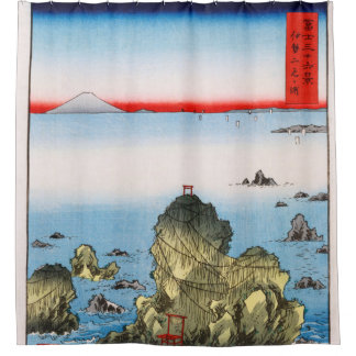 Rideaux De Douche Baie de Futami dans la province d'Ise Hiroshige