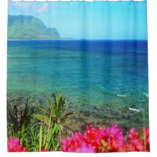 Rideaux De Douche Baie de Hanalei Kauai Hawaii