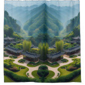 Rideaux De Douche "Baigner dans la beauté - Nature & Architecture da (Devant)