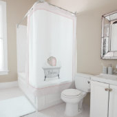 Rideaux De Douche Bain bébé éléphant bulle (En situation)