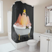 Rideaux De Douche Bain de la bulle fantôme d'Halloween (En situation)