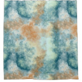 Rideaux De Douche Bain Gold et Turquoise (Devant)