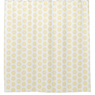 Rideaux De Douche Bain Soleil Jaune Or