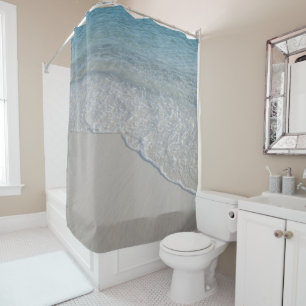 Rideaux De Douche Baiser de la vague de cristal #1 #océan #mur #déco