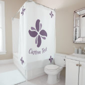 Rideaux De Douche Baiser de lilas Zen vintage (En situation)