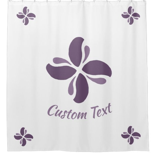 Rideaux De Douche Baiser de lilas Zen vintage (Devant)