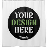 Rideaux De Douche baiser personnalisé, unique, élégant et minimalist (Devant)