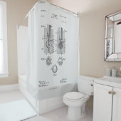 Rideaux De Douche Bal de golf 1902, Brevet (En situation)