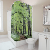 Rideaux De Douche Balade dans la forêt (En situation)