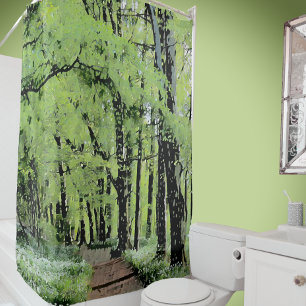 Rideaux De Douche Balade dans la forêt