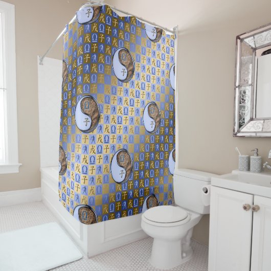 Rideaux De Douche Balance & Rat de Terre (En situation)