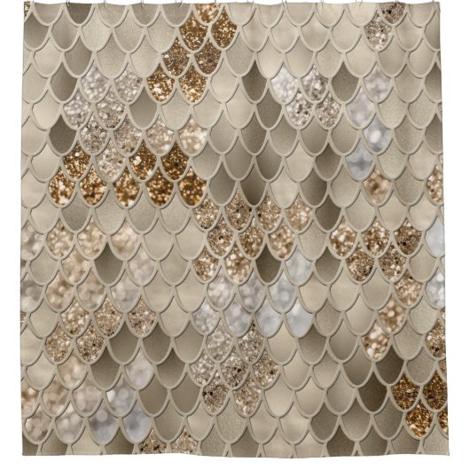 Rideaux De Douche Balances de sirènes Glam #1 (Parties scintillant d (Devant)