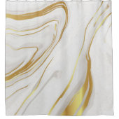 Rideaux De Douche Balayage en marbre doré (Devant)