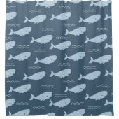 Rideaux De Douche Baleine bleue (Devant)