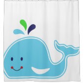 Rideaux De Douche Baleine de bébé (Devant)