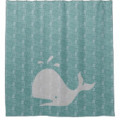 Rideaux De Douche Baleine et bulles (Devant)