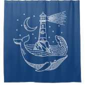 Rideaux De Douche Baleine phare (Devant)