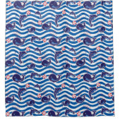 Rideaux De Douche Baleines bleues (Devant)