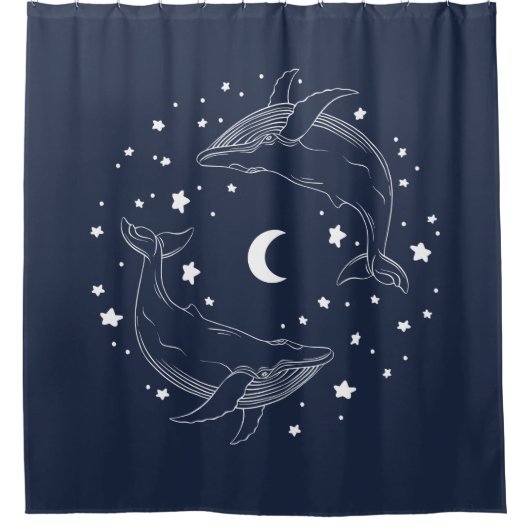 Rideaux De Douche Baleines dansantes (Devant)