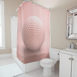 Rideaux De Douche Balle de golf sport rose