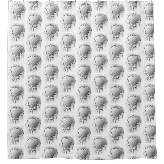 Rideaux De Douche Balle de golf Torn (Devant)