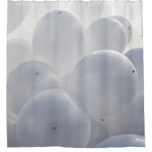 Rideaux De Douche Ballons de jouets blancs