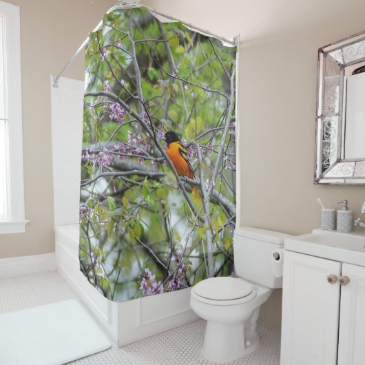 Rideaux De Douche Baltimore Oriole (En situation)