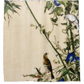 Rideaux De Douche Bambou vert et Beaux-Arts du matin (Devant)