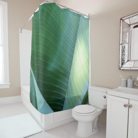 Rideaux De Douche Banane Feuilles Abstrait 37 (En situation)